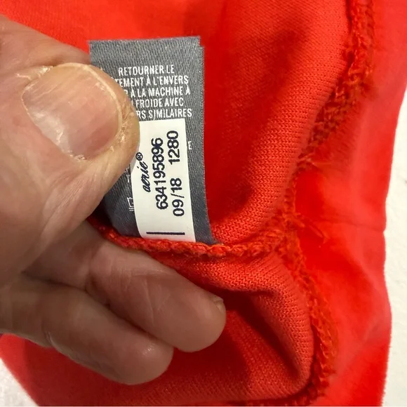 NWT Aerie Velvet Sweatshirt Scoop Neck Raglan Sleeves Coral Women’s Size XL - Picture 7 of 11